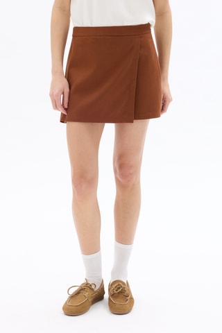 Broekrok Hoge Taille - Camel
