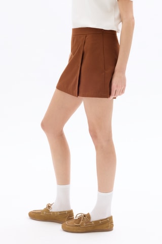 Broekrok Hoge Taille - Camel