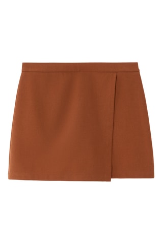 Broekrok Hoge Taille - Camel