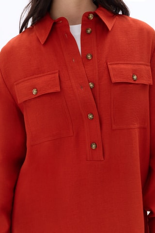 Rechte Jurk - Rood