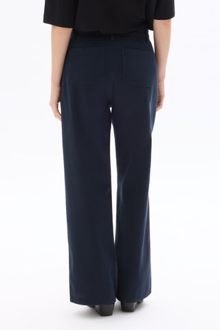 Broek Wide Legs - Marineblauw