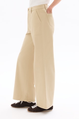 Broek Wide Legs - Beige