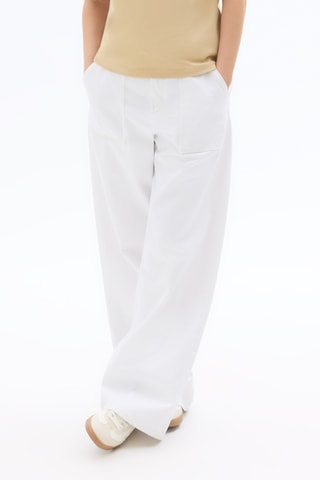 Jeans wide legs - Wit