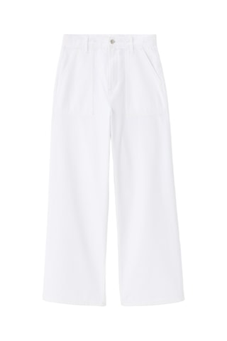 Jeans wide legs - Wit