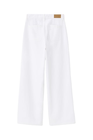 Jeans wide legs - Wit