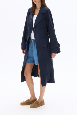 Trenchcoat - Marineblauw