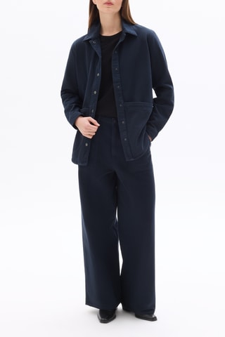 Blouse straight - Marineblauw