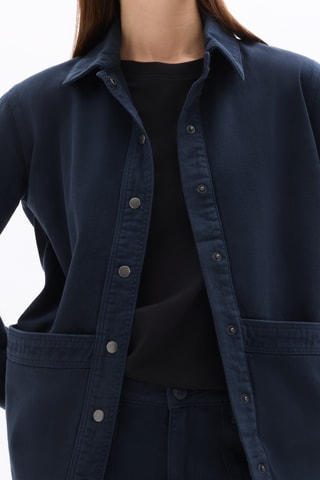 Blouse straight - Marineblauw