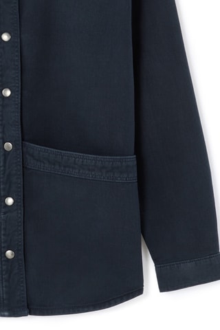 Blouse straight - Marineblauw