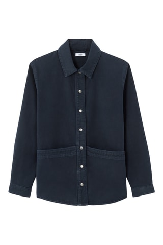 Blouse straight - Marineblauw