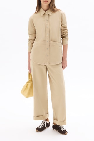 Blouse straight - Beige