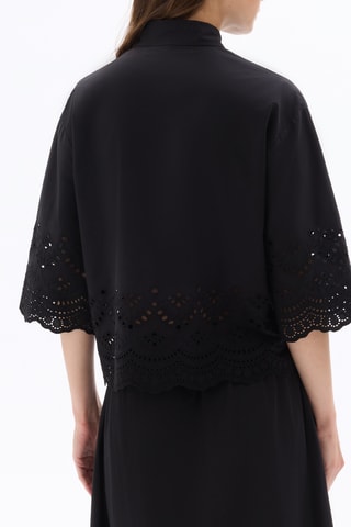 Blouse relaxed - Zwart