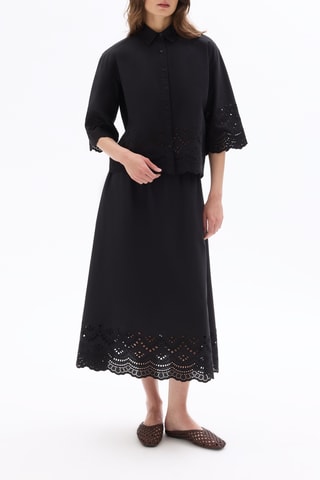 Blouse relaxed - Zwart