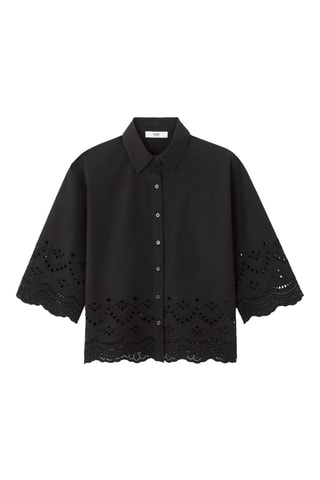 Blouse relaxed - Zwart