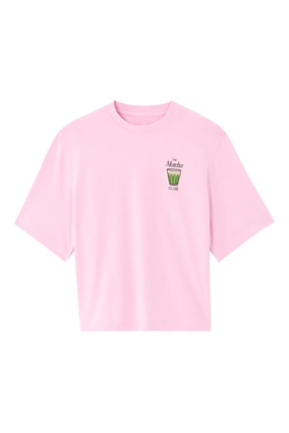 T-shirt boxy - Roze