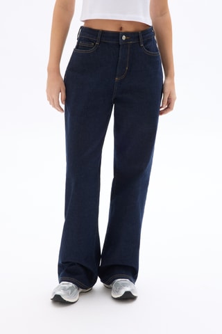 Jeans wide legs - Donkerblauw