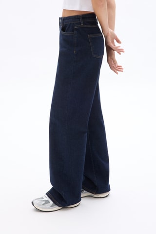 Jeans wide legs - Donkerblauw