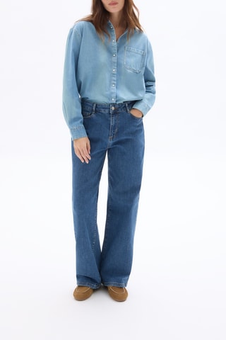 Jeans wide legs - Marineblauw