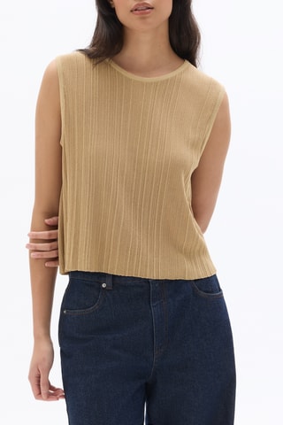 Mouwloze Trui - Beige