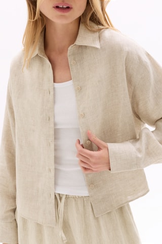 Linnen Blouse Relaxed - Lichtbeige