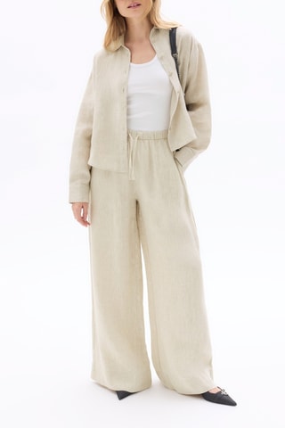 Linnen Blouse Relaxed - Lichtbeige