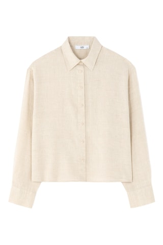 Linnen Blouse Relaxed - Lichtbeige