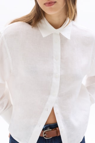 Linnen Blouse Relaxed - Wit