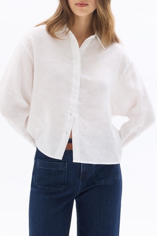 Linnen Blouse Relaxed - Wit