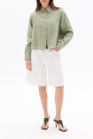 Linnen Blouse Relaxed - Groen