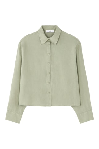 Linnen Blouse Relaxed - Groen