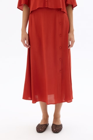 Midirok Hoge Taille - Rood