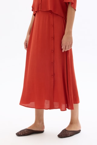 Midirok Hoge Taille - Rood