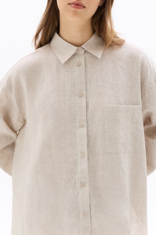 Linnen Blouse Relaxed - Beige