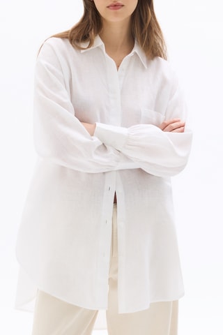 Linnen Blouse Relaxed - Wit