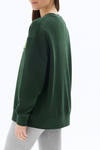 Oversized sweater - Donkergroen
