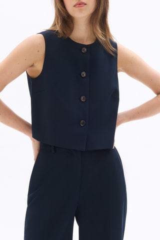 Mouwloos Vest - Marineblauw
