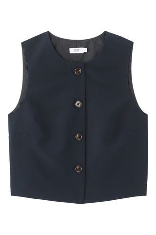 Mouwloos Vest - Marineblauw