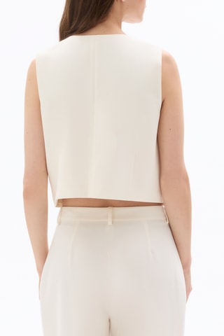 Mouwloos Vest - Ecru