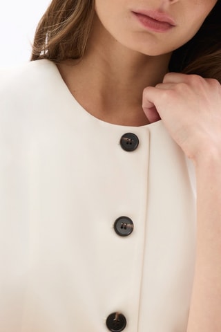 Mouwloos Vest - Ecru