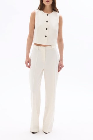 Mouwloos Vest - Ecru