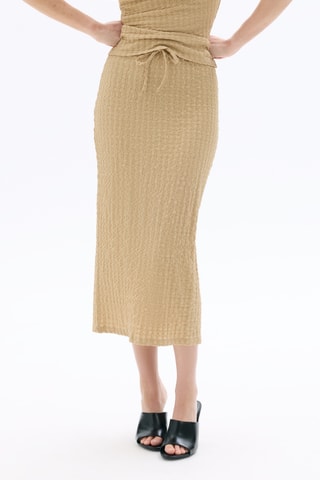 Midirok Hoge Taille - Beige