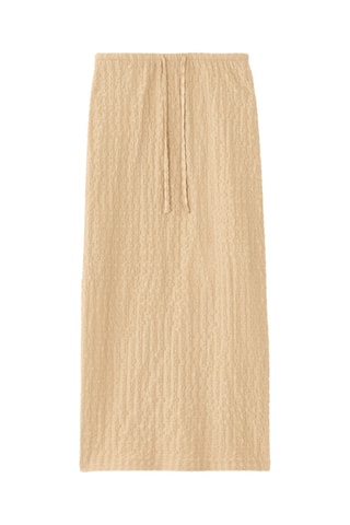 Midirok Hoge Taille - Beige