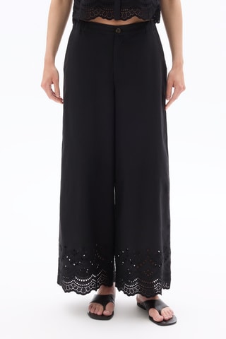 Broek Wide Legs - Zwart