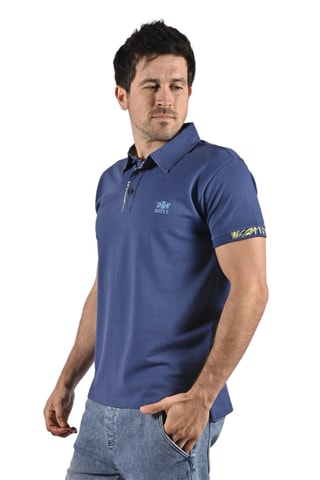 Polo regular River - Bleu