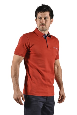Polo regular Tikar - Bordeaux