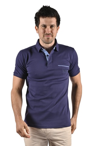 Polo regular Tikar - Bleu marine