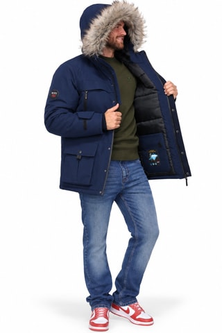 Parka à capuche - Bleu marine