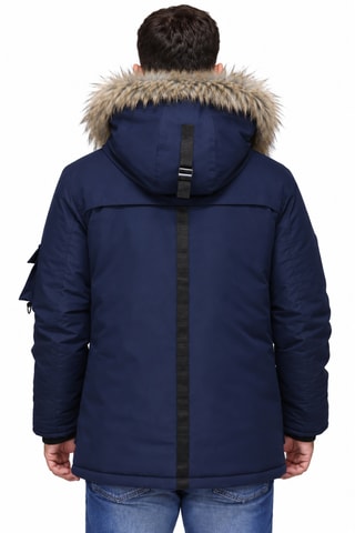 Parka à capuche - Bleu marine