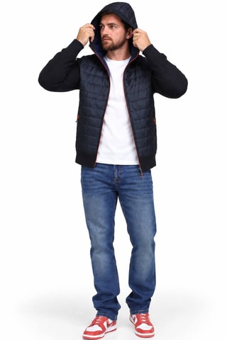Gilet à capuche - Bleu marine