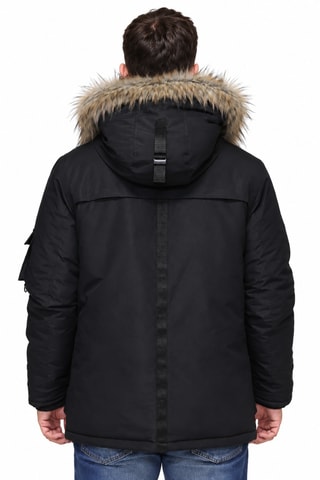 Parka à capuche - Noir